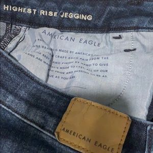 AE dark wash jeggings